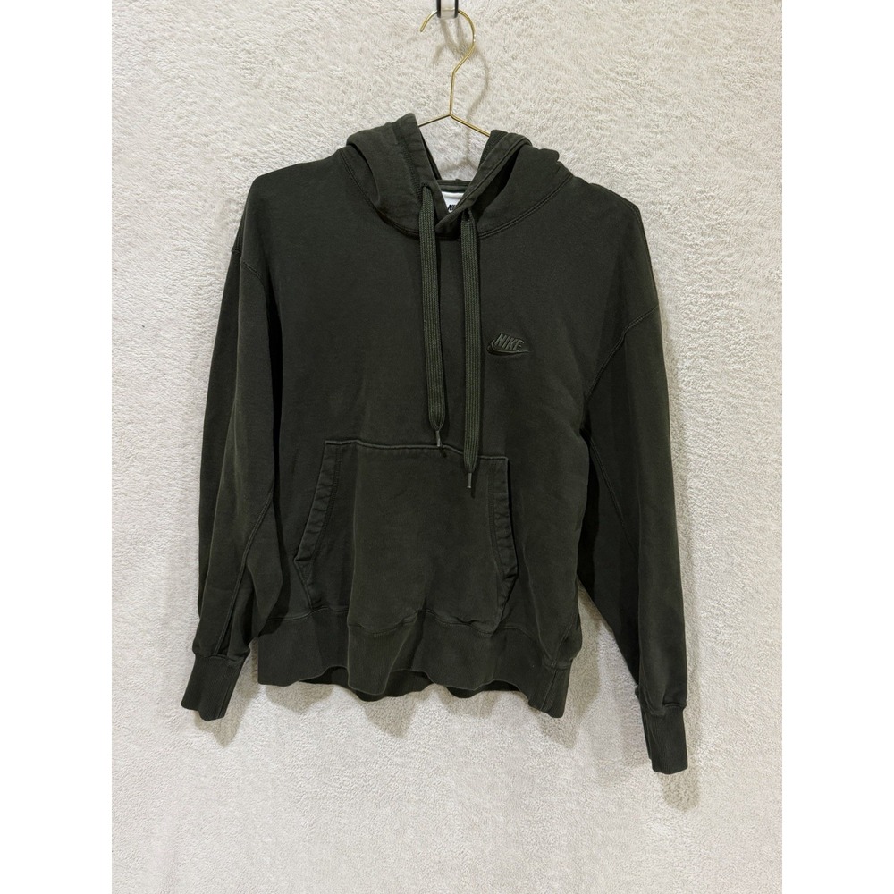 Nike Pullover Hoodie Sweatshirt Heavy Classic Fleece Sequoia Mens Medium DA0023